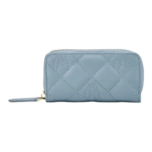 Hush Puppies Cow Split Leather Key Pouch Regular Women's Blue