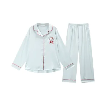 GUKOO x Hello Kitty Sanrio Series Pajama Set Women's Light Aqua Green