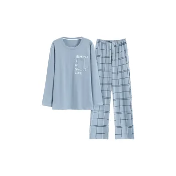 MADALLO Pajama Set Men's Pink Blue