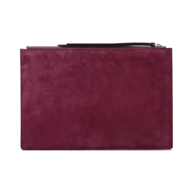 Borsa a tracolla Gucci in pelle martellata grigia