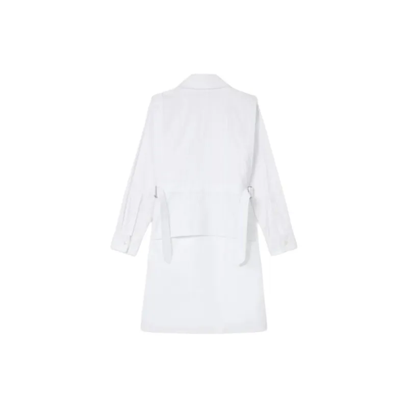 KENZO SS24 Long-Sleeved Dresses Women's White-1
