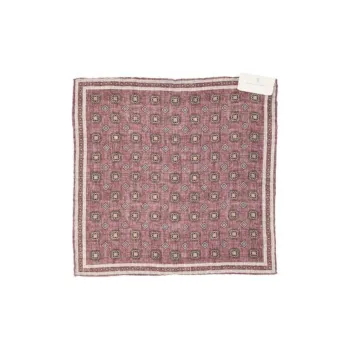 Brunello Cucinelli Logo Patch Graphic Printed Pocket Square