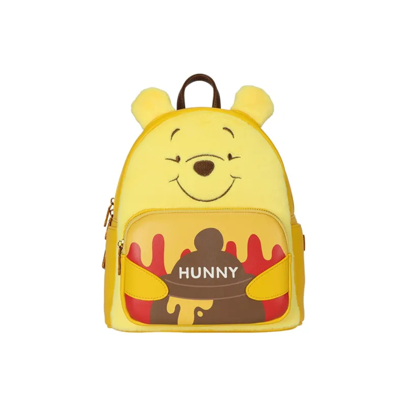 Disney Donald Duck Collection Winnie The Pooh, Collection Synthetic Leather Backpack Unisex Yellow/White Blue-6