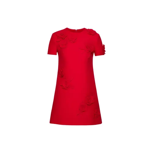 Valentino Short-Sleeved Dresses Women's Red