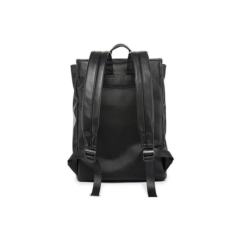 Yalu Microfiber Synthetic Leather Backpack Large Size Men's Black-1