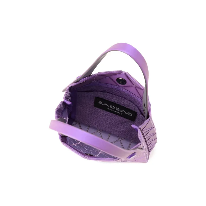 ISSEY MIYAKE Lucent Boxy Bonded PVC Resin Handbag Mini Women's Purple-5
