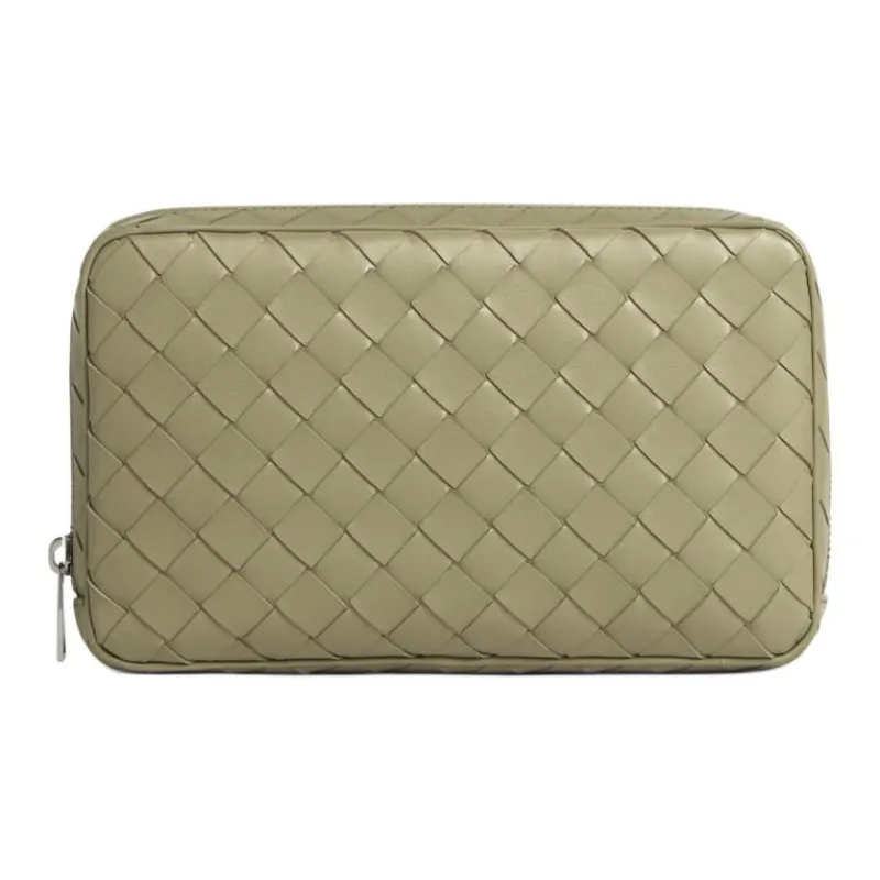 Bottega Veneta Calfskin Storage Bag Medium Size Women's Travertine-0