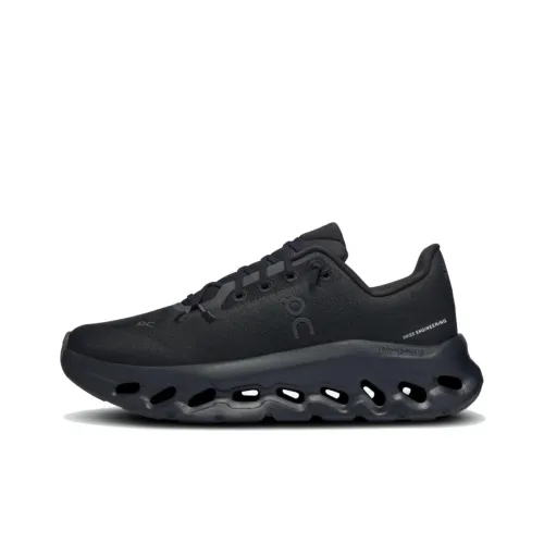 On Cloudtilt Cushioning Wear Resistant Low Top Running Shoes Women's Black