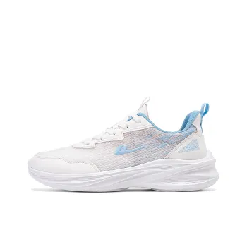 Warrior Cushioning Rebound Low Top Casual Running Shoes Women's White Blue