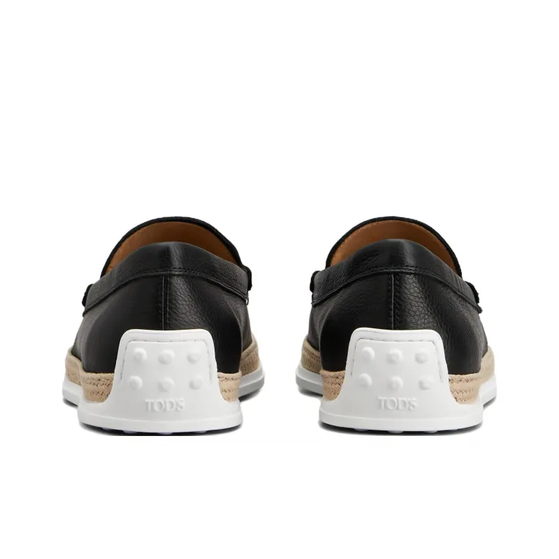 TOD'S Round Toe Slip On Loafers-2