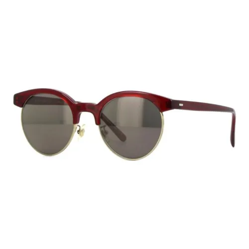 Oliver Peoples Browline Sunglasses Men's Red