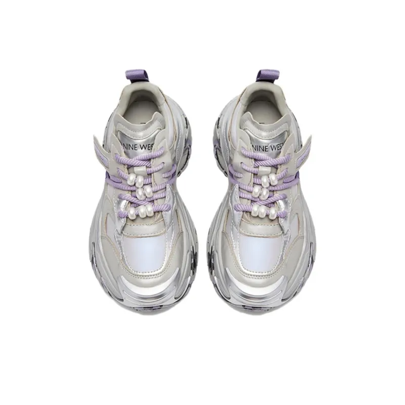 NINE WEST Low-Top Chunky Sneakers Women's-5