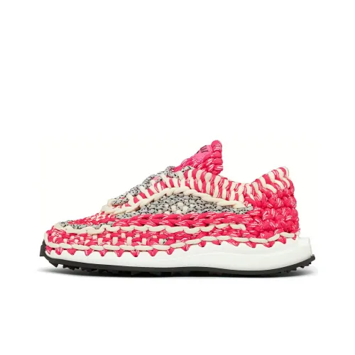 Valentino Crochet Casual Shoes Women's Low-Top Red/White/Gray