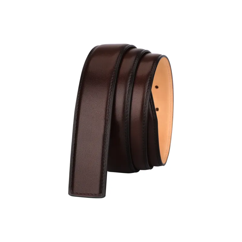 Jaylen Oos The First Layer Of Calfskin Headless Belt Men's Vegetable Tanned Rubbed Craft 3.5/3.8cm-20