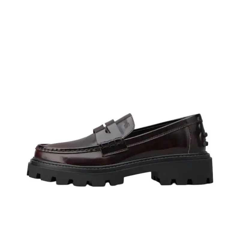 TOD'S Semi-patent Leather Loafers-0