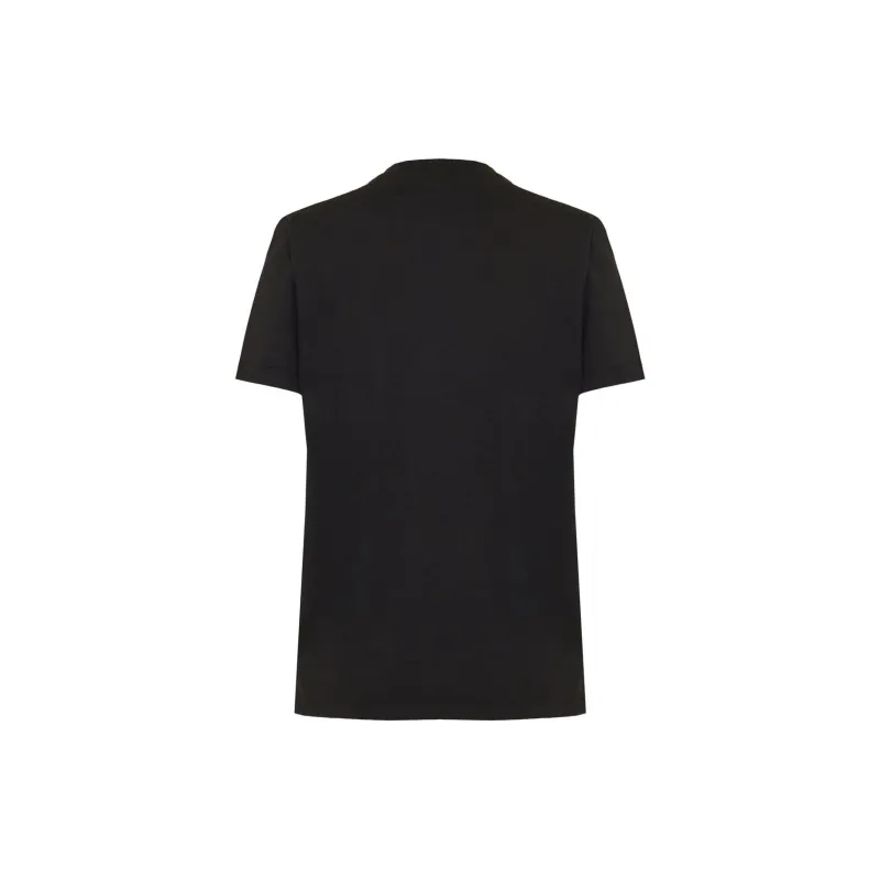 BALMAIN Logo Embellished Crewneck T Shirt-1