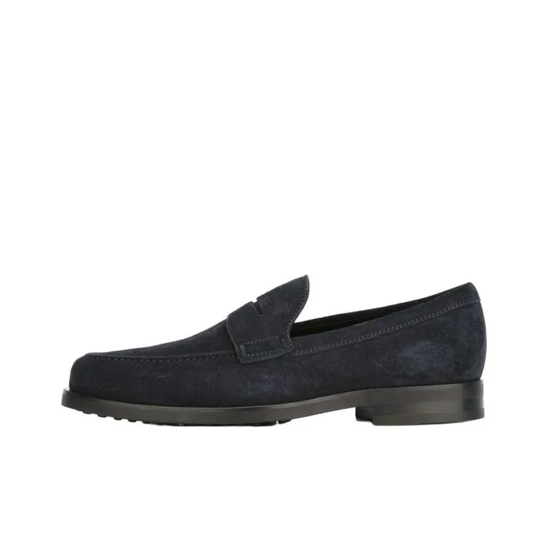 TOD'S Monogram Stamped Round Toe Loafers-0