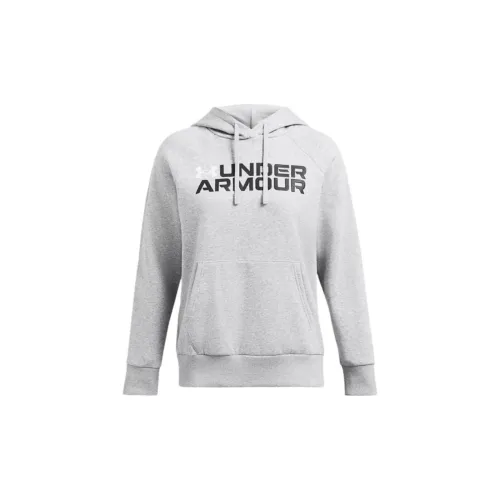 Under Armour Rival Fleece Sweatshirts Women's Modern Gray Light Stone South Flower