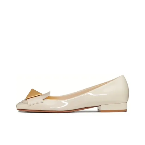 Valentino One Stud Women's Casual Shoes 2cm Women's Beige