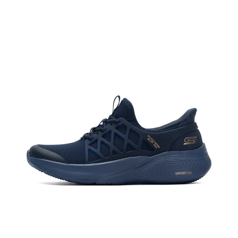 Skechers Bob's Anti Slip Wear Resistant Low Top Casual Shoes Women's Navy Blue-0