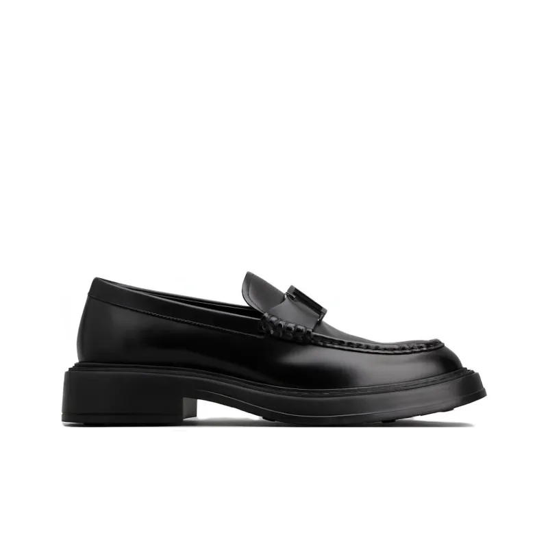 TOD'S Logo Plaque Slip On Loafers-1