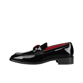 Christian Louboutin Chambelimoc Embellished Patent Loafers