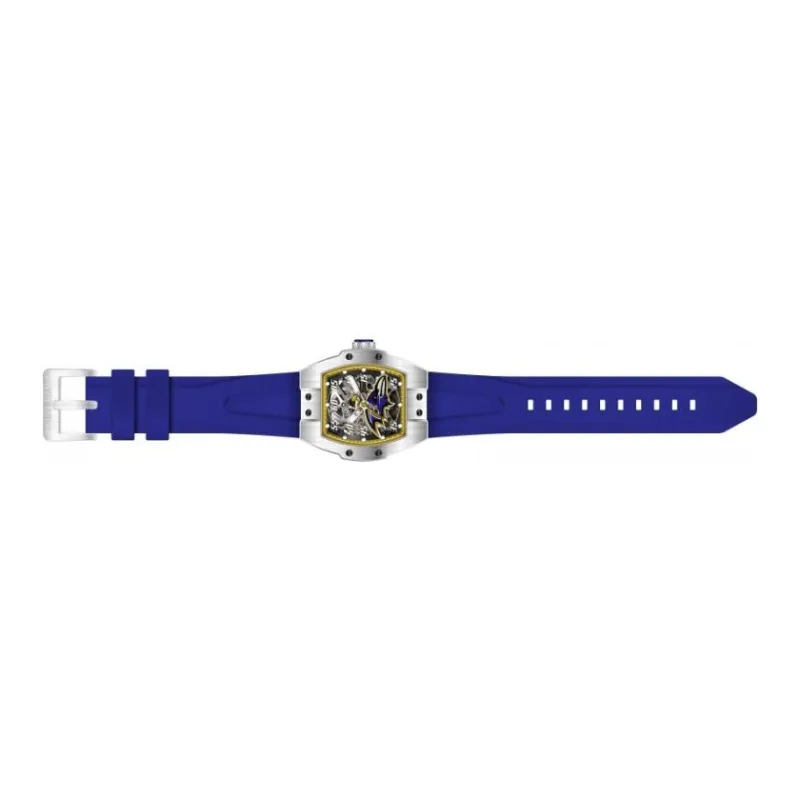 INVICTA Wrist Watch Automatic Mechanical Movement Silicone Strap 44mm Cut-Out Dial Men's Watches-1