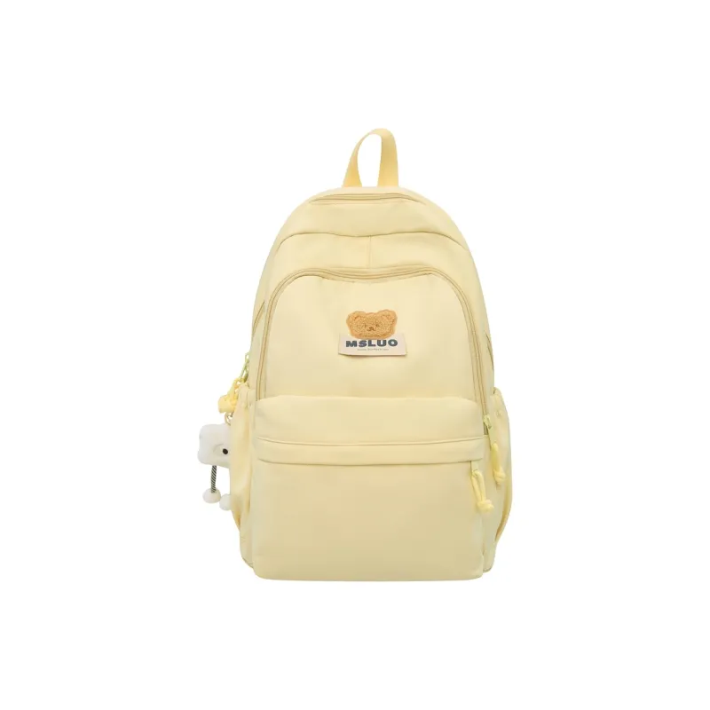Alcohol Dragon Nylon Backpack Regular Unisex Black/White/Yellow/Pink/Mint Green-8