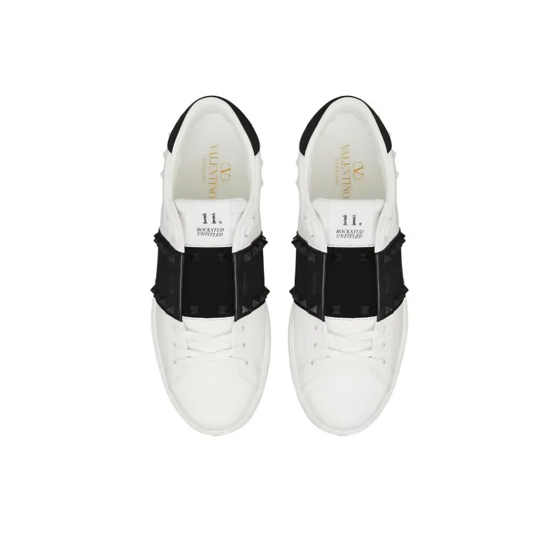Valentino Garavani Rockstud Untitled Lace-Up Sneakers-4