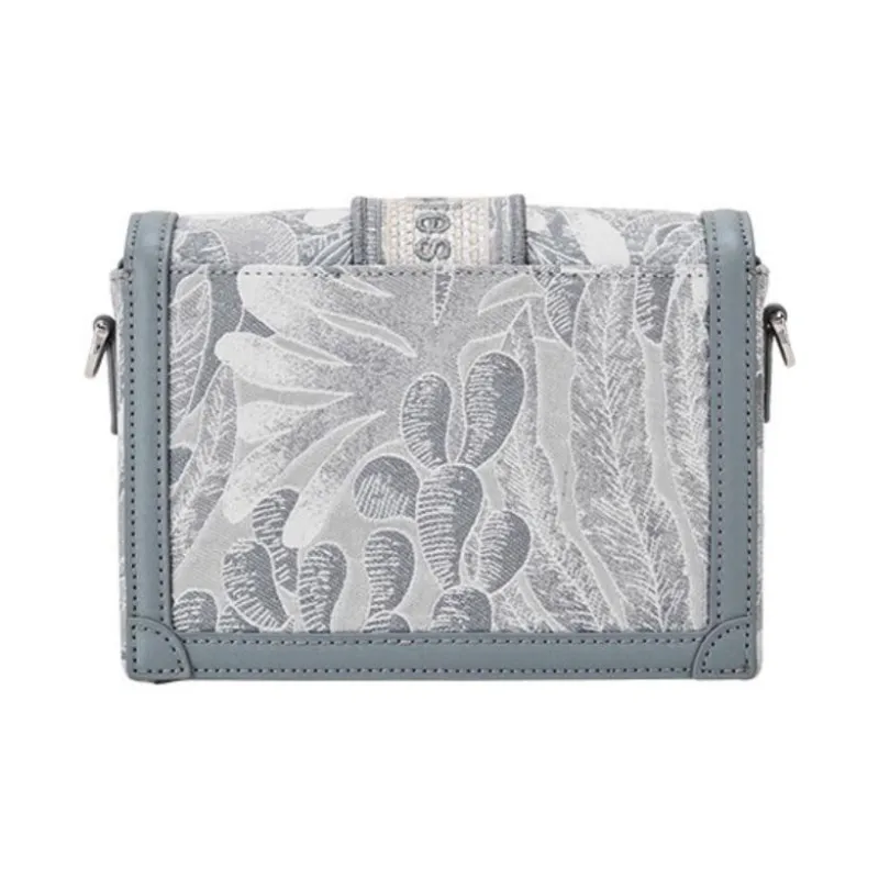 Hush Puppies Synthetic Leather Crossbody Bag Shoulder Bag Women's Gray-3