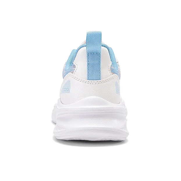 Warrior Cushioning Rebound Low Top Casual Running Shoes Women's White Blue-3