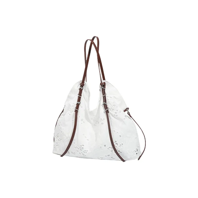 NATTY Lace Tote Bag Shoulder Bag Regular Women's White-1