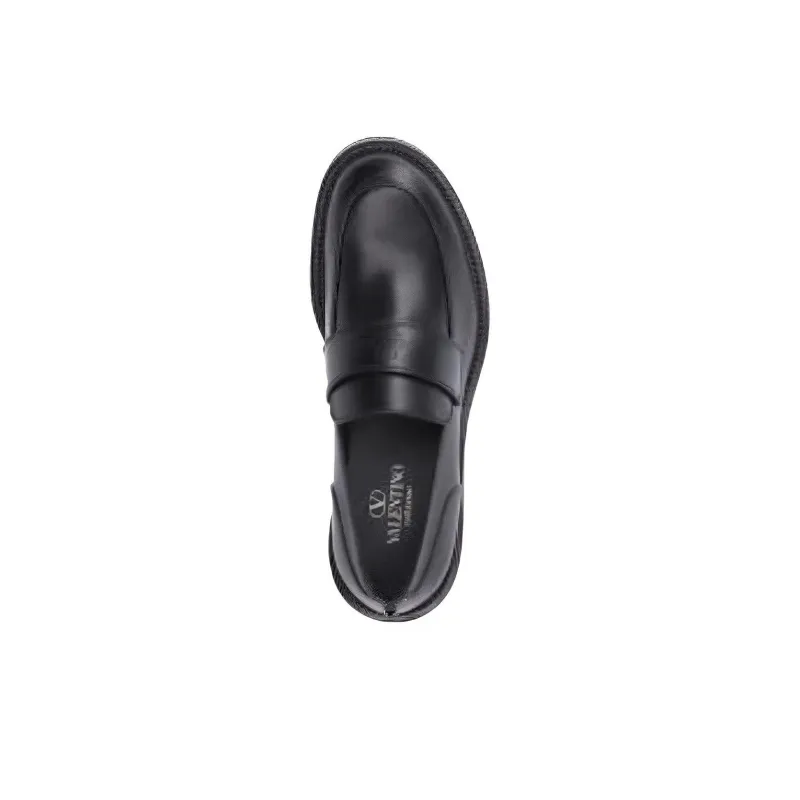 Valentino Garavani Rockstud Rounded Toe Loafers-4