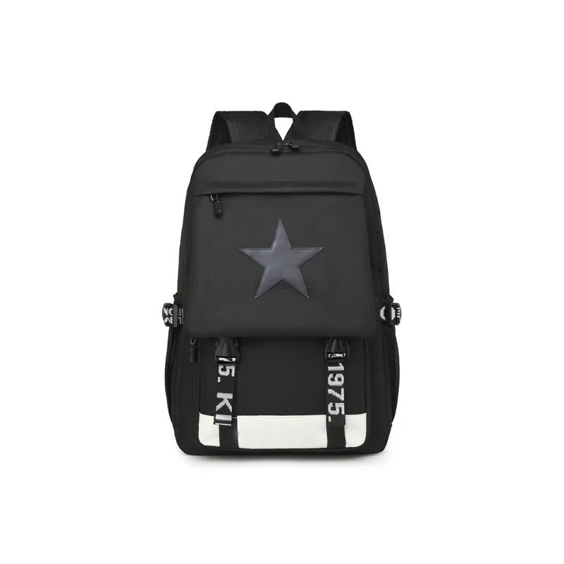 BAODIDAISHU Nylon Fabric Backpacks Regular Men's Black-7