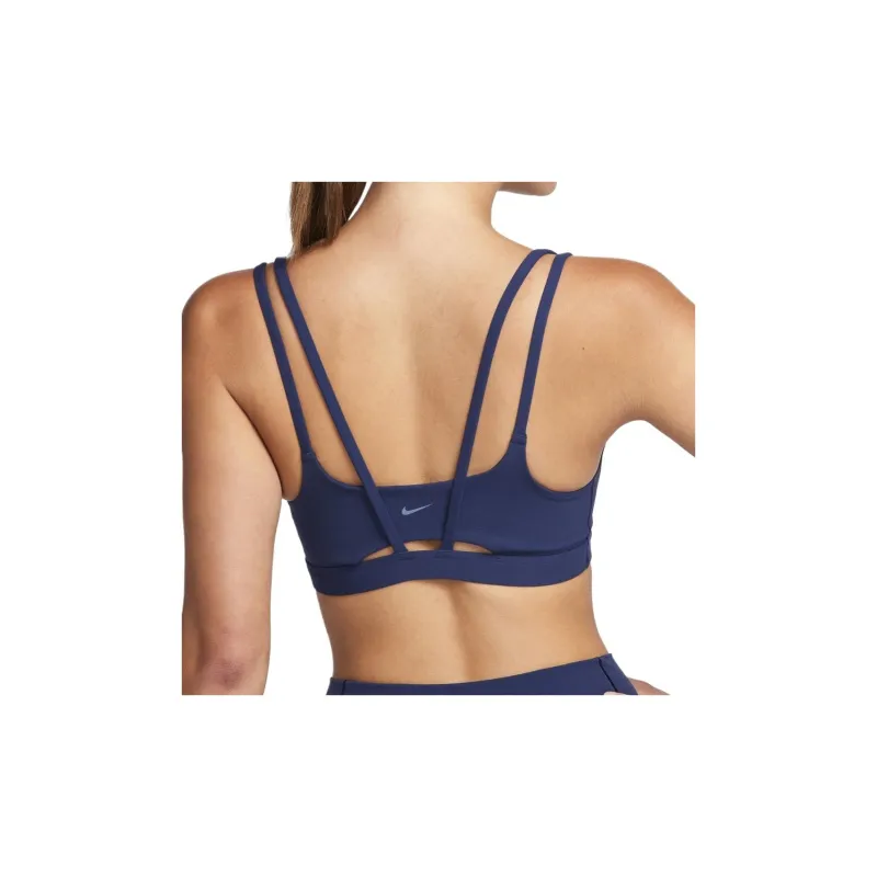 Nike Dri-Fit AS W NK DF Alate Trace Bra Sports Underwear Women's Dark Navy Blue-1