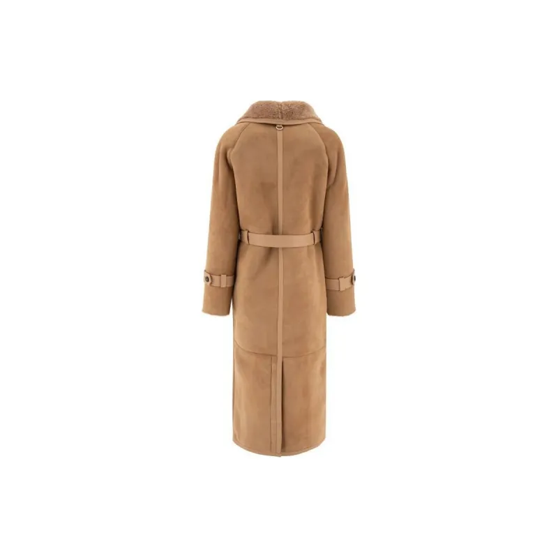 Saks Potts Coats Women's Beige-1