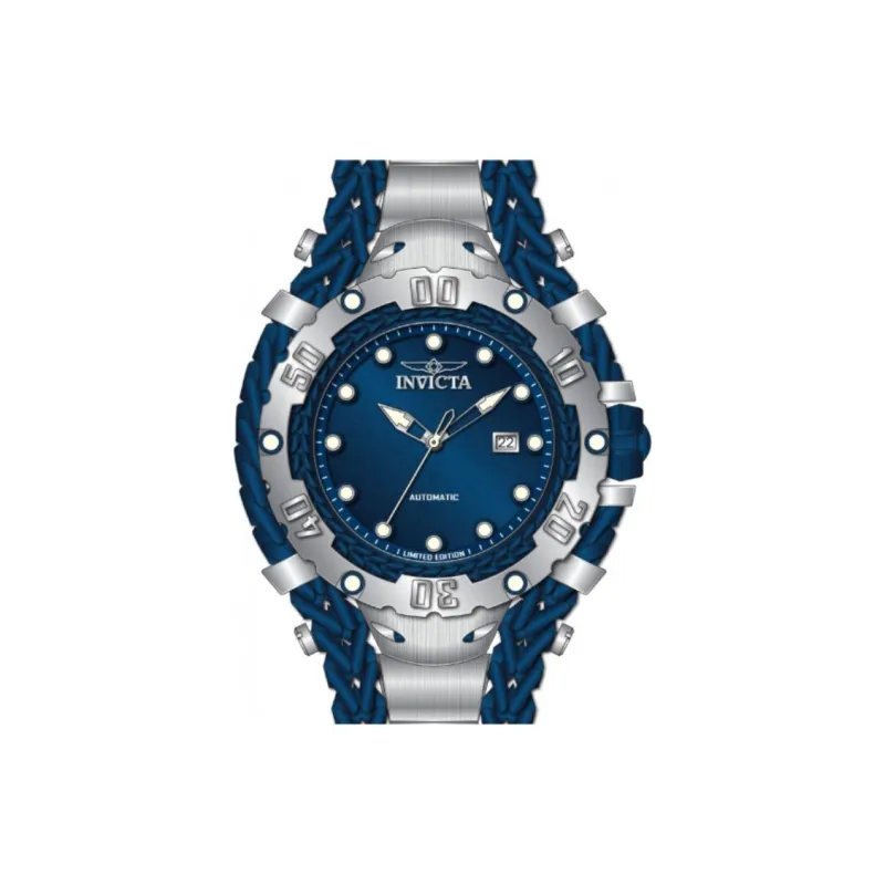 INVICTA Wrist Watch Automatic Mechanical Movement Stainless Steel Strap 58.3mm Blue Dial Men's Watches-2