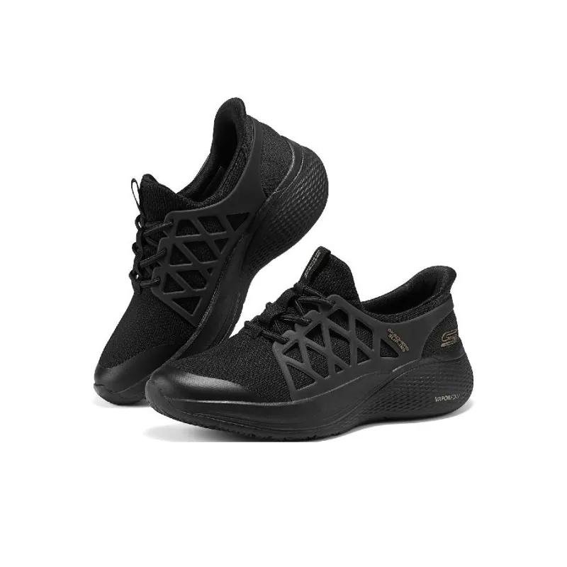 Skechers Bob's Anti Slip Wear Resistant Low Top Casual Shoes Women's Black-3