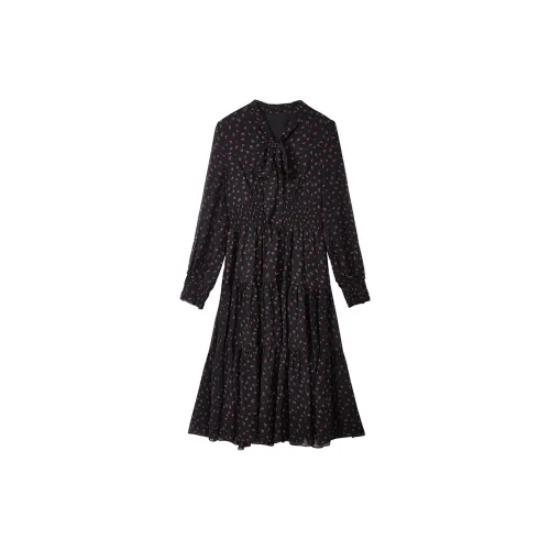 Yu Qianwen Long Sleeved Dresses Women's Rose Dreamland