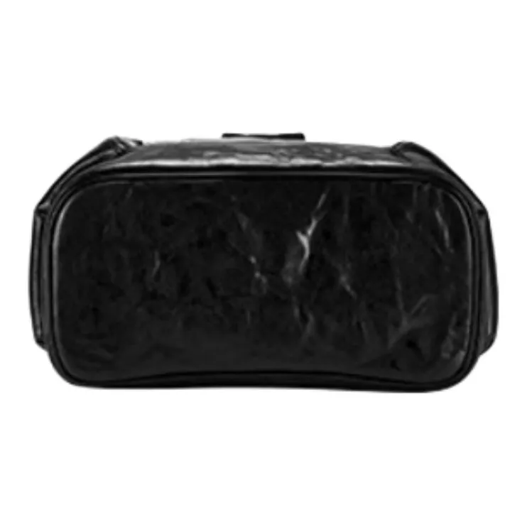 Hush Puppies Cow Leather With Fabric Backpack Tubas Men's Black-4