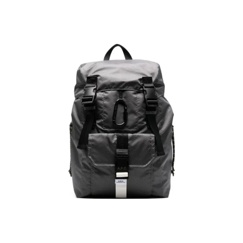 A.P.C Nylon Backpack Men's Gray-0