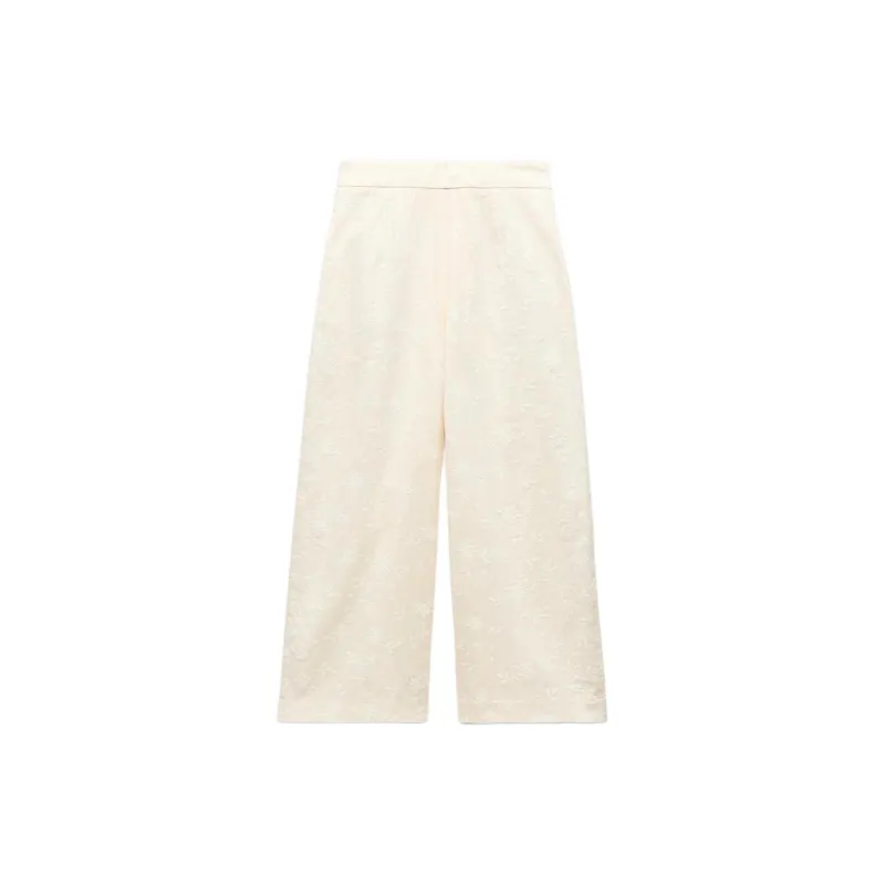 ZARA Casual Pants Women's Yellow-1