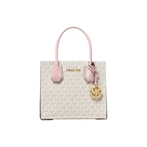 MICHAEL KORS Mercer PVC With Skin Trunk Bag Crossbody Bag One Shoulder Handbag Women's Ivory Grass