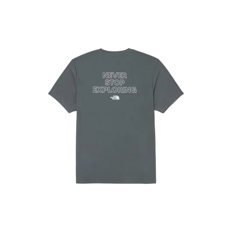 THE NORTH FACE M's Recovery Graphic S/S R/Tee T Shirt Men's Charcoal Gray-1