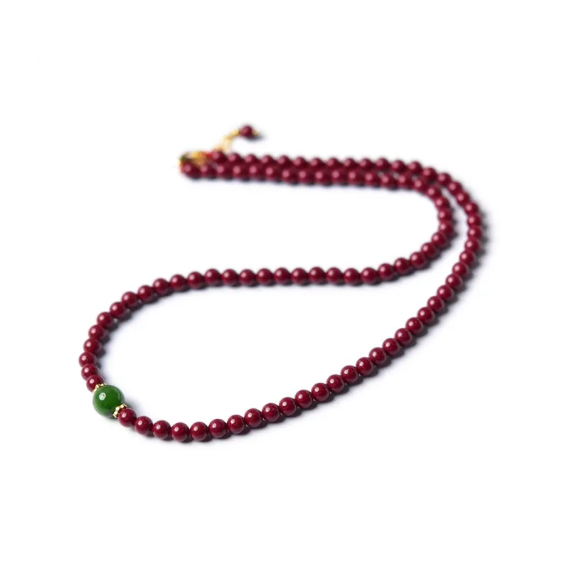 Tokai Family Cinnabar Jade Necklaces Women's-2