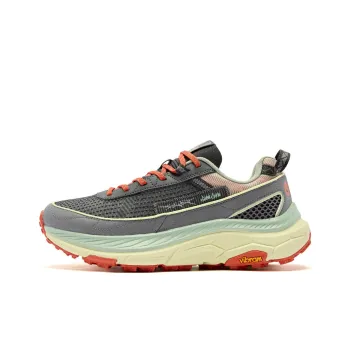 QIAODAN Mountain God 2 LITE Running Shoes Men Low Top Iron Gray/Oxidized Green