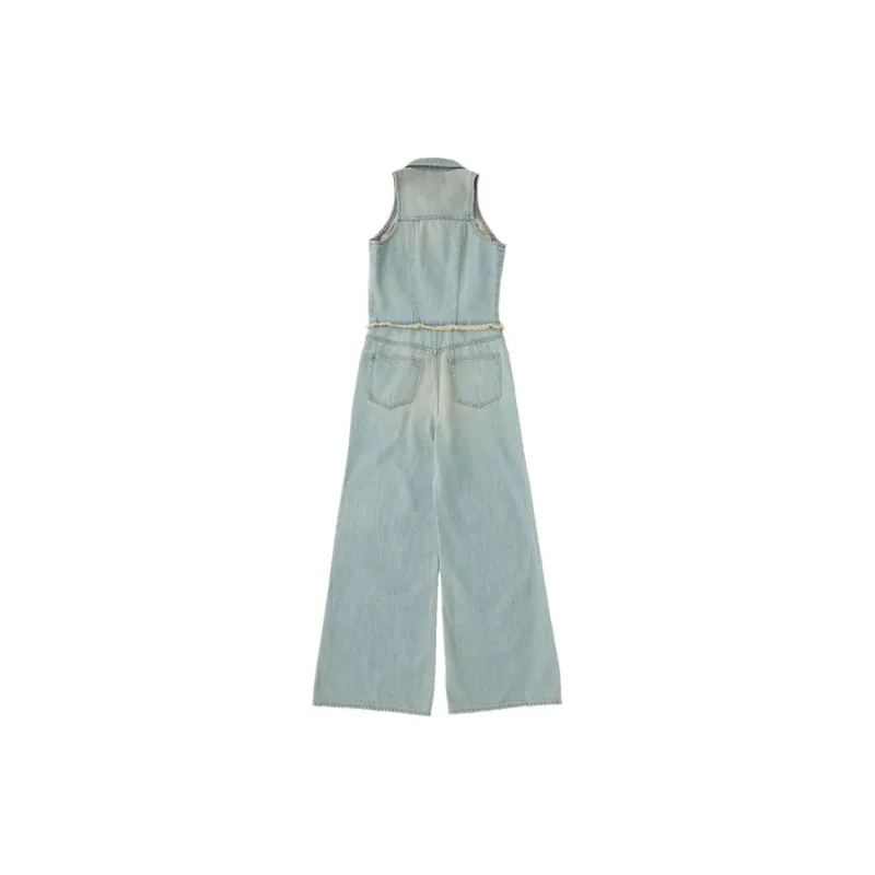 MOUSSY Jumpsuit Women's Light Blue-1