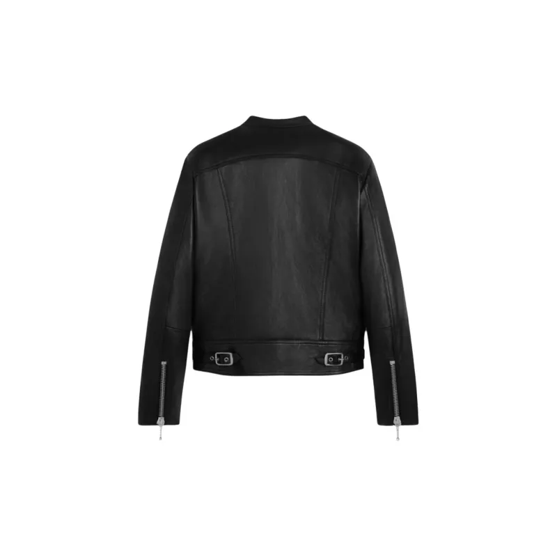 CELINE Racer Blouson Jacket In Soft Lambskin-1