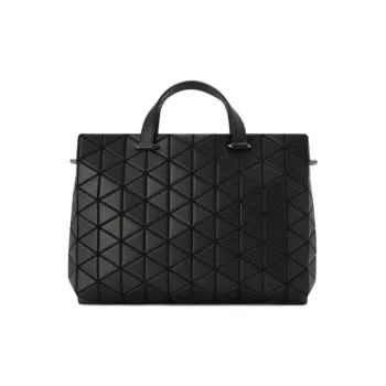 ISSEY MIYAKE Artificial Leather Shoulder Bag, Crossbody Bag, Handbag Women's Black