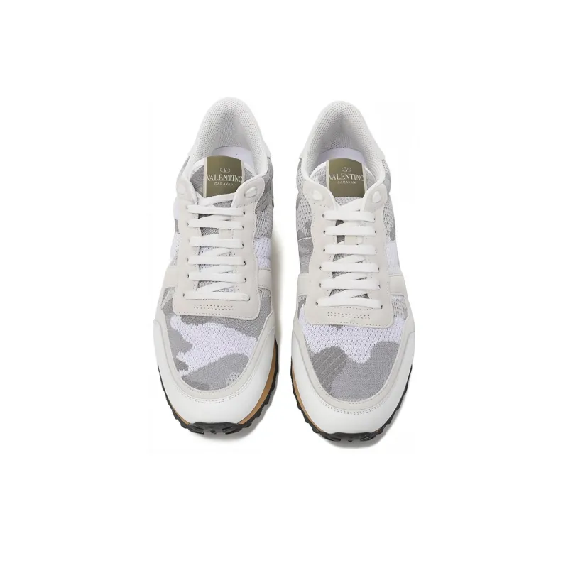 Valentino Garavani Rockrunner Camouflage Lace Up Sneakers-3